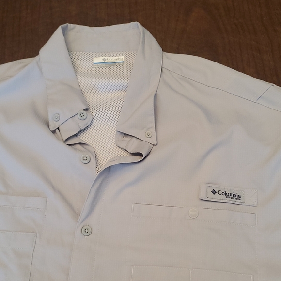Columbia Men's Light Gray Shirt Jacket - Picture 1 of 4